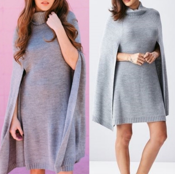 Dresses & Skirts - 🆕️Short sleeve cowl neck knit sweater dress